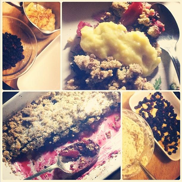 Blackberry and Apple Crumble
