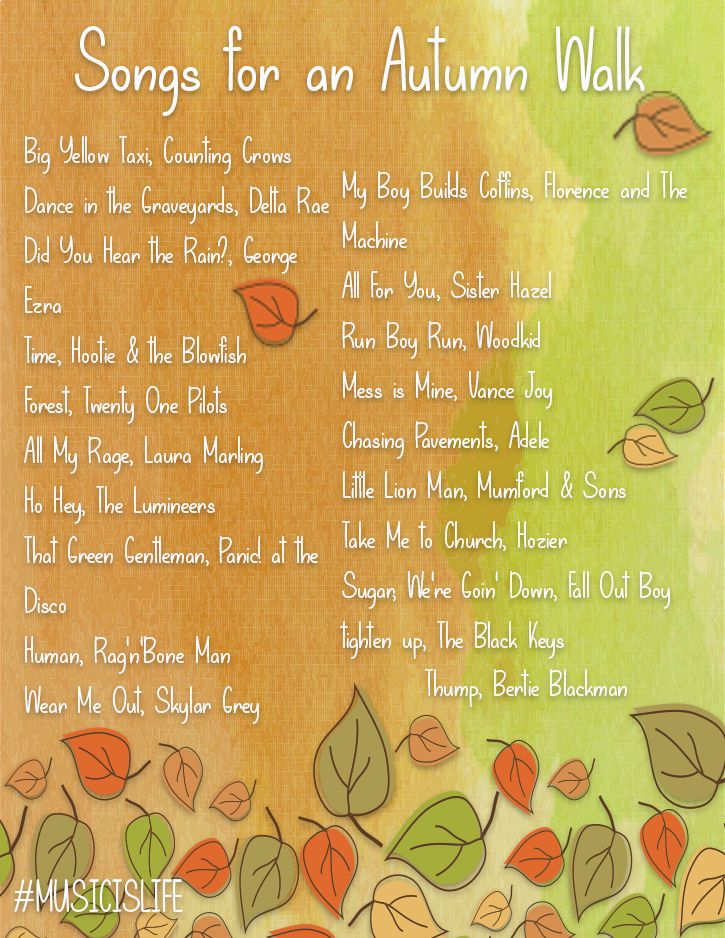 Songs for an Autumn Walk Playlist