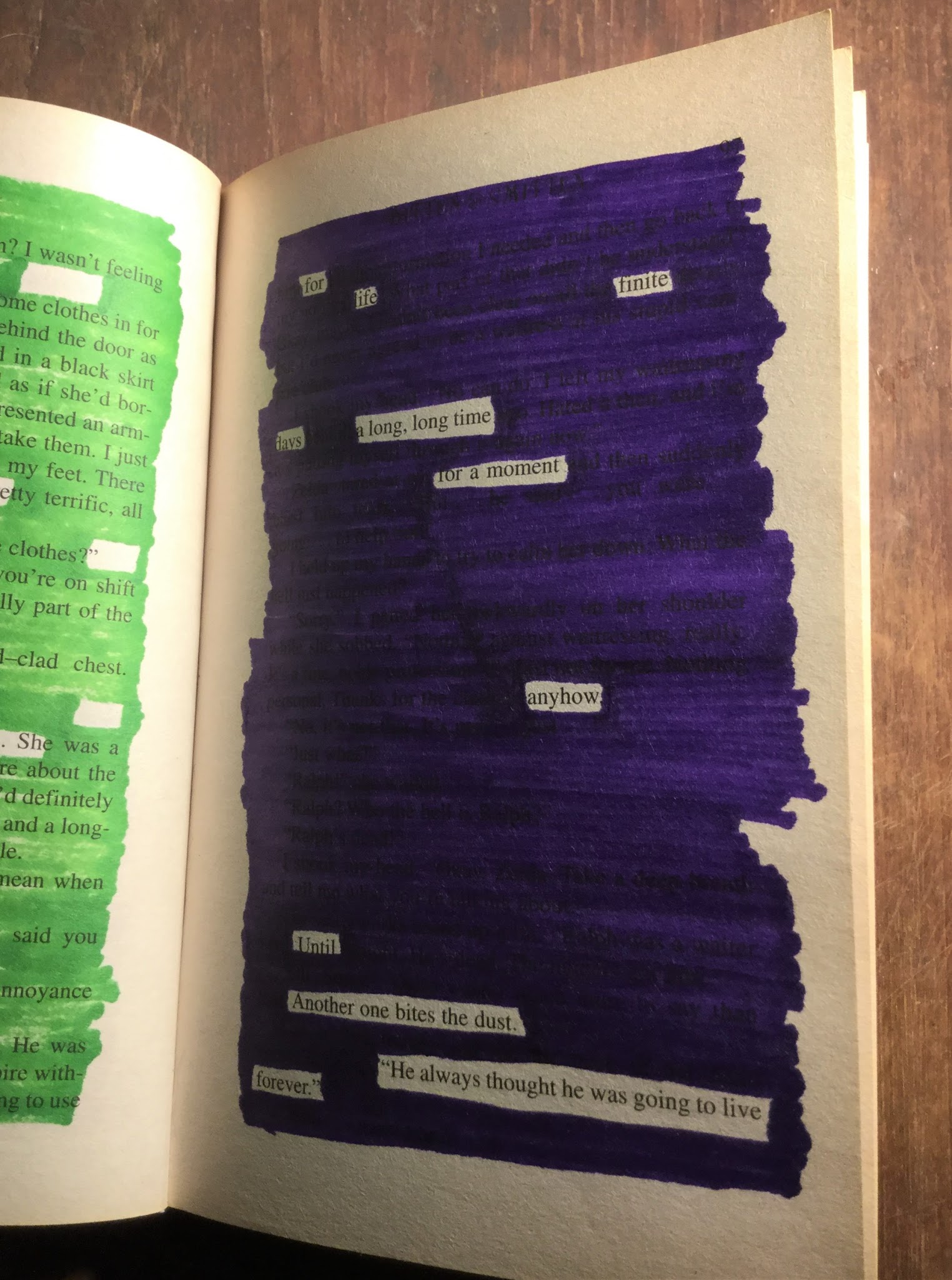 National Poetry Month 2018: Blackout Poetry #15