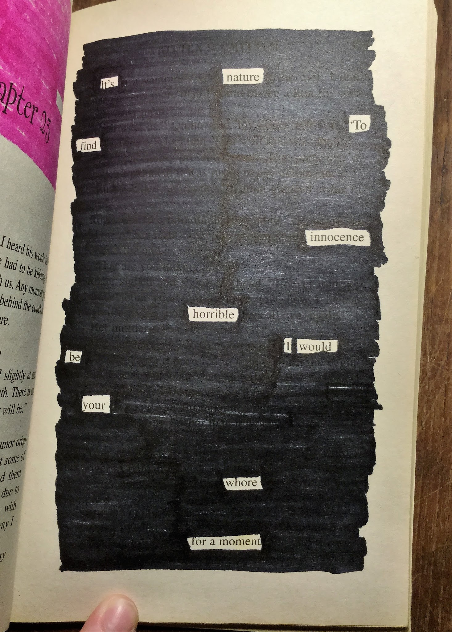 National Poetry Month 2018: Blackout Poetry #6