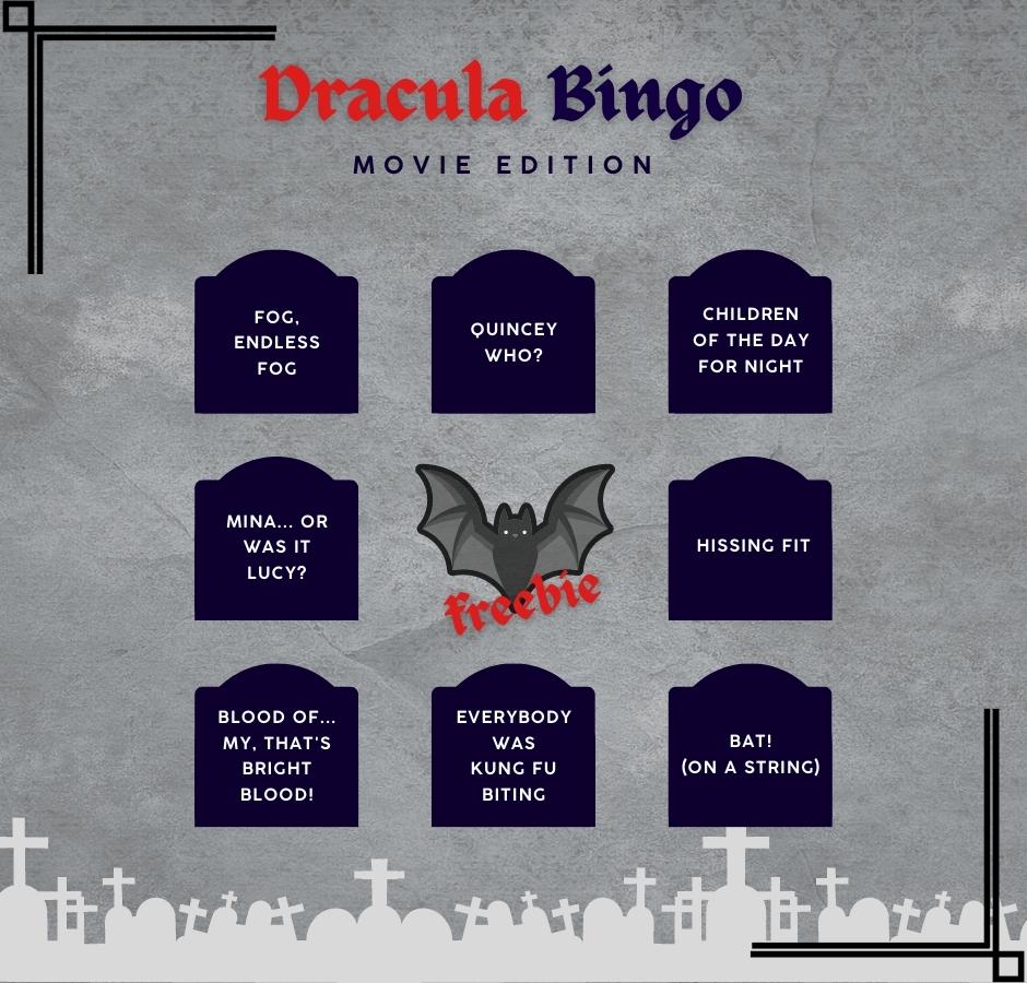 Vampire Week: Dracula Movie Bingo
