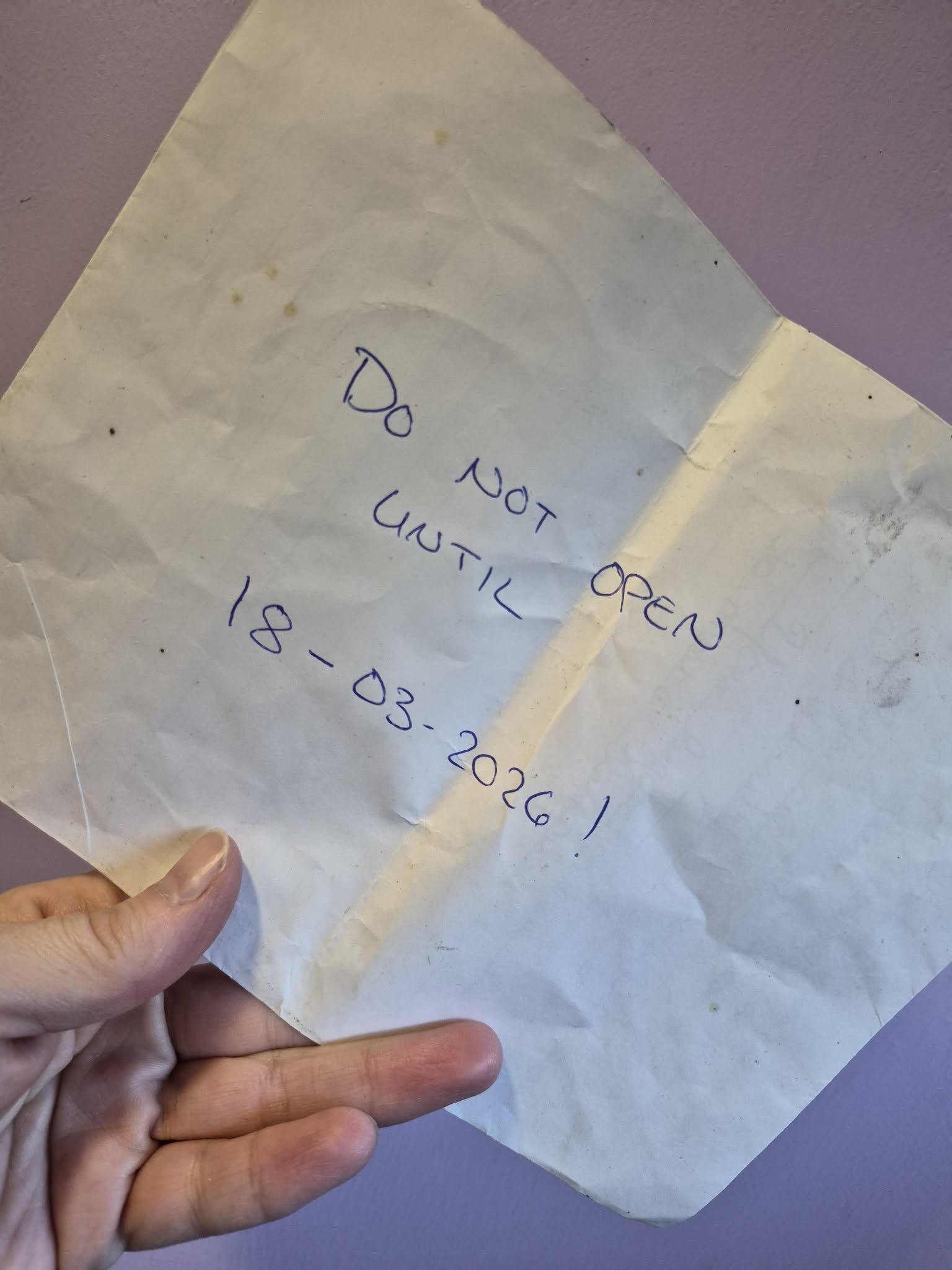 Do Not Open Until…